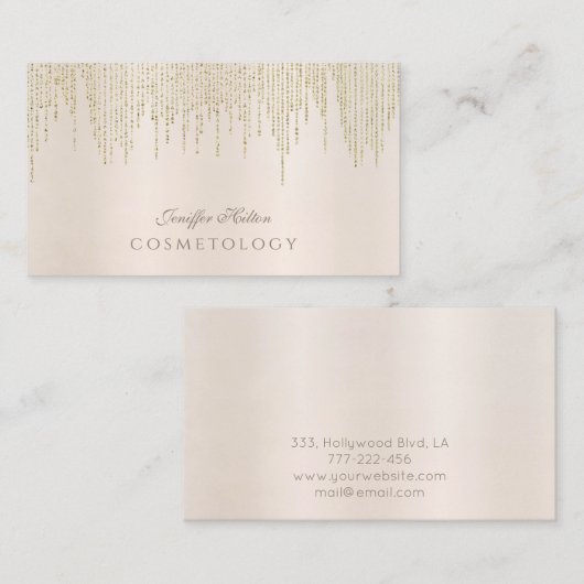 Charmant Luxe zachte glanzende heldere verblinding Visitekaartje (Voorkant / Achterkant)