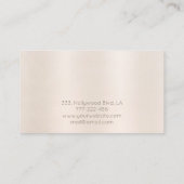 Charmant Luxe zachte glanzende heldere verblinding Visitekaartje (Achterkant)