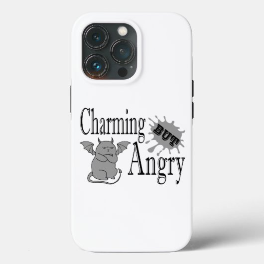Charmant maar boos klein duivel kat grappig citaat Case-Mate iPhone case (Achterkant)
