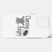 Charmant maar boos klein duivel kat grappig citaat Case-Mate iPhone case (Achterkant (horizontaal))
