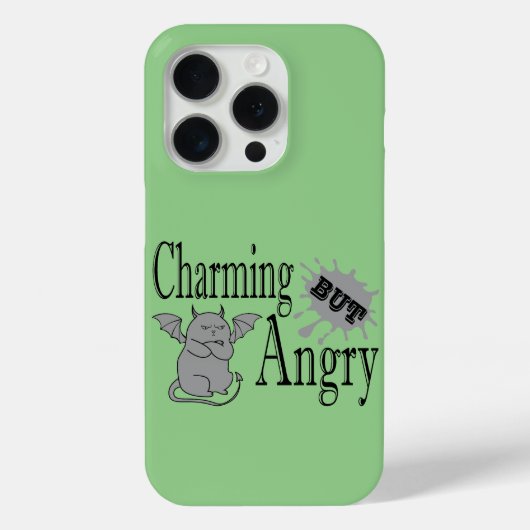 Charmant maar boos klein duivel kat grappig citaat Case-Mate iPhone case (Achterkant)