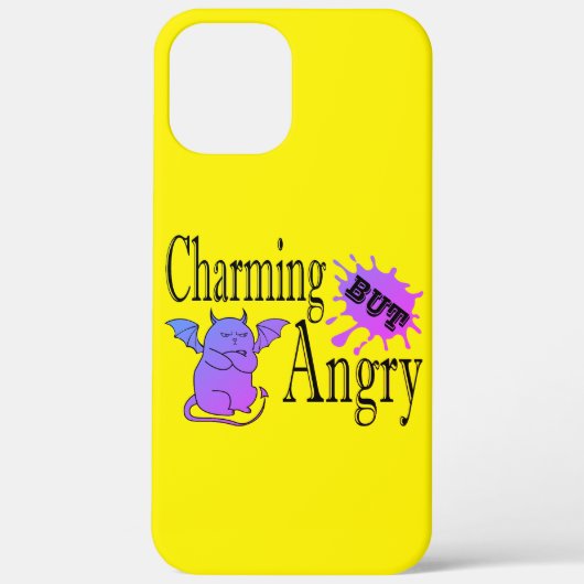 Charmant maar boos klein duivel kat grappig citaat Case-Mate iPhone case (Achterkant)