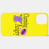 Charmant maar boos klein duivel kat grappig citaat Case-Mate iPhone case (Achterkant (horizontaal))