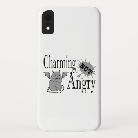 Charmant maar boos klein duivel kat grappig citaat Case-Mate iPhone case (Achterkant)