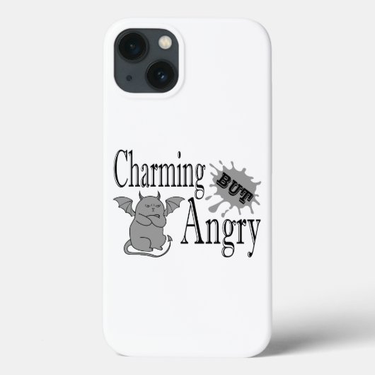 Charmant maar boos klein duivel kat grappig citaat Case-Mate iPhone case (Achterkant)