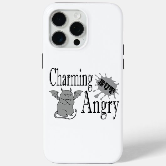 Charmant maar boos klein duivel kat grappig citaat Case-Mate iPhone case (Achterkant)