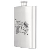 Charmant maar boos klein duivel kat grappig citaat flacon (Links)