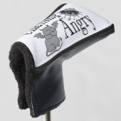 Charmant maar boos klein duivel kat grappig citaat golfheadcover (3/4 voorkant)