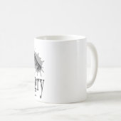 Charmant maar boos klein duivel kat grappig citaat koffiemok (Voorkant rechts)