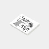 Charmant maar boos klein duivel kat grappig citaat post-it® notes (Schuin)