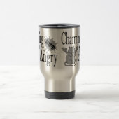 Charmant maar boos klein duivel kat grappig citaat reisbeker (Center)