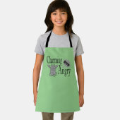 Charmant maar boos klein duivel kat grappig citaat schort (Insitu)