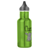 Charmant maar boos klein duivel kat grappig citaat waterfles (Links)