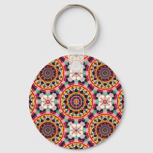 Charmant Mandala patroon Sleutelhanger (Voorkant)