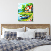 Charmant meerhuis met een boot canvas afdruk (Insitu (Slaapkamer))