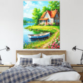 Charmant meerhuis met een boot canvas afdruk (Insitu (Slaapkamer))