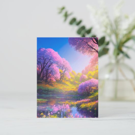 Charmant moeras briefkaart (Staand voorkant)