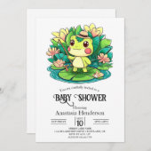 Charmant Mystical Frog Baby shower Kaart (Voorkant / Achterkant)