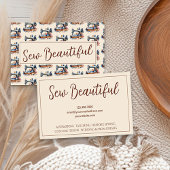 Charmant  naaimachinepatroon visitekaartje