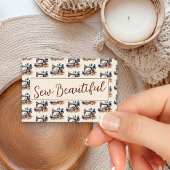 Charmant  naaimachinepatroon visitekaartje