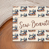 Charmant  naaimachinepatroon visitekaartje