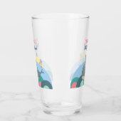 Charmant Nautische Walvis Octopus Roze Baby shower Glas (Links)