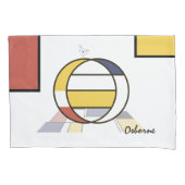 Charmant neoplasticisme Art Monogram. Brief O Kussensloop (Voorkant)