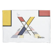 Charmant neoplasticisme Art Monogram. Brief X Kussensloop (Voorkant)