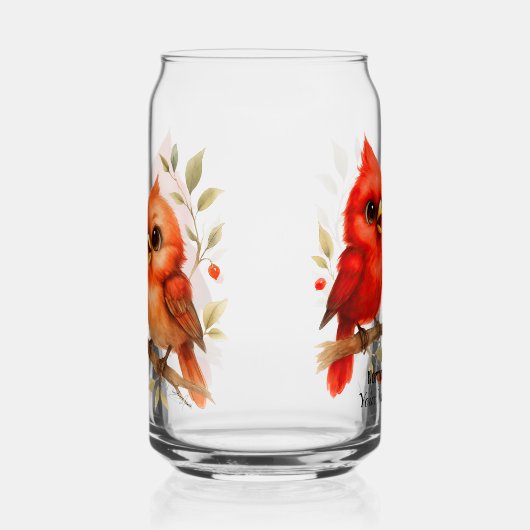 Charmant Noordelijk Kardinaal Glas (Rechts)