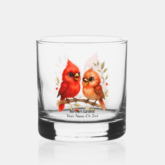 Charmant Noordelijk Kardinaal Glas (Voorkant)