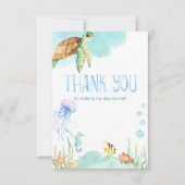 Charmant Onder Het Zee Oceaan Vrienden Dank U Bedankkaart (Voorkant)