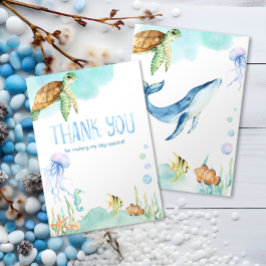 Charmant Onder Het Zee Oceaan Vrienden Dank U Bedankkaart