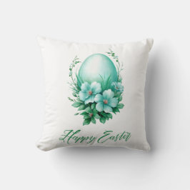 Charmant paasei – feestelijke illustratie kussen