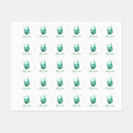 Charmant paasei – feestelijke illustratie labels