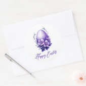 Charmant paasei ronde sticker (Envelop)