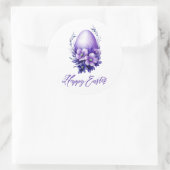 Charmant paasei ronde sticker (Tas)