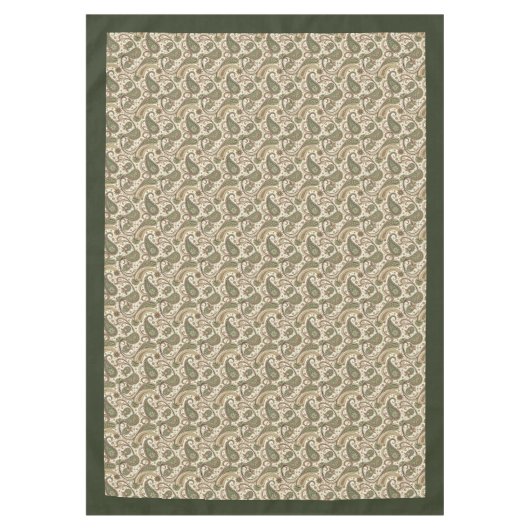 Charmant Paisley tafelkleed – Aardse Boho Vibes (Voorkant)