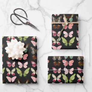 Charmant pastelvlinder inpakpapier