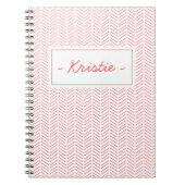 Charmant patroon (koraal) notitieboek (Voorkant)