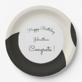 Charmant personaliseren papieren bordje (Voorkant)