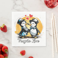 Charmant pinguïn paar