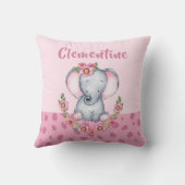 Charmant-PInk Floral Animal Print Kussen (Achterkant)