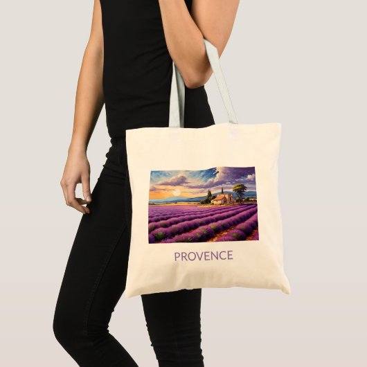 Charmant Provence landschap Tote Bag (Voorkant (product))