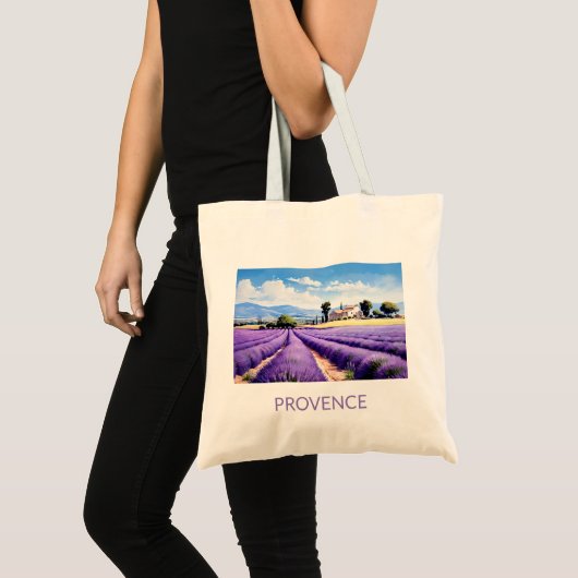 Charmant Provence landschap Tote Bag (Voorkant (product))