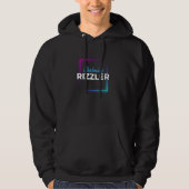 Charmant Rizzler Kleurrijk Geometrisch Ontwerp Hoodie (Voorkant)