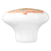 Charmant Romantisch  Meisje Bloemen Lijst Keramische Knop (Zijkant)