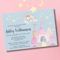 Charmant Roze Kasteel Prinses Meisje Baby shower
