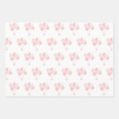 Charmant roze konijn, ballonnen, sterren inpakpapier vel (Voorkant 2)