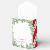 Charmant rustieke kerst Waterverf Baby shower Bedankdoosjes (Open)