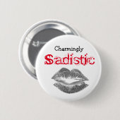 Charmant Sadistic, Ronde Button 5,7 Cm (Voorkant /achterkant)